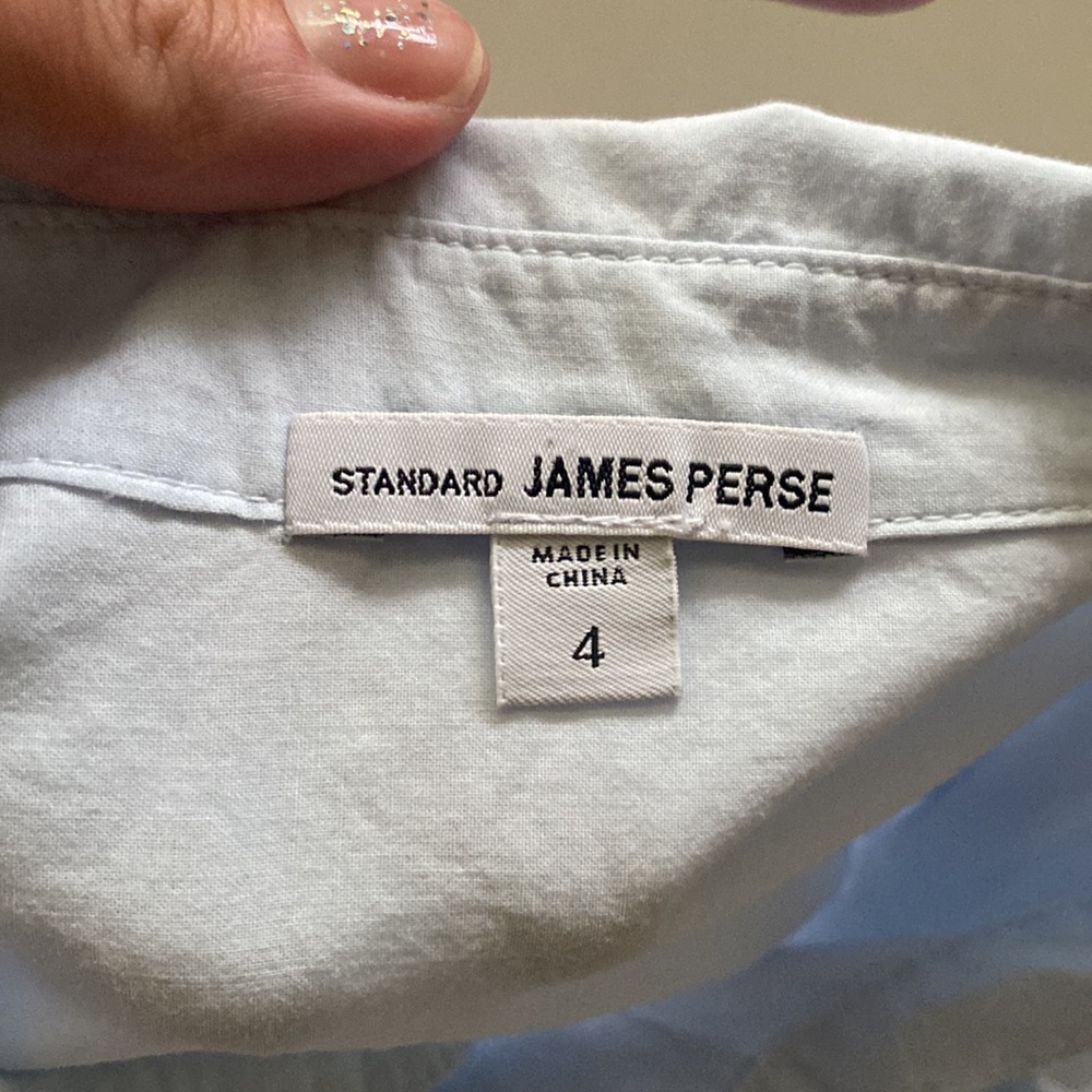 James Perse Standard Button Down Long Sleeve Ligh… - image 3